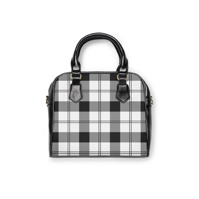 CHIC GEOMETRICAL PLAID PATTERN Shoulder Handbag