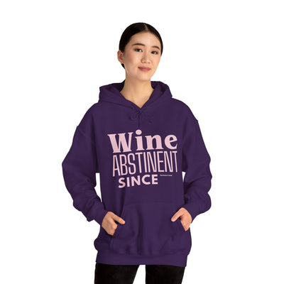 WINE ABSTINENT TOMORROW Unisex Heavy Blend™ Hooded Sweatshirt
