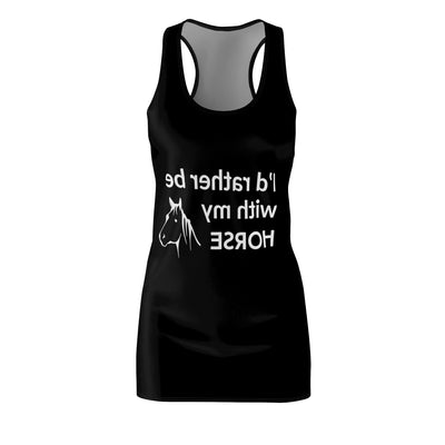HORSE WHISPERER Women's Cut & Sew Racerback Dress (AOP)