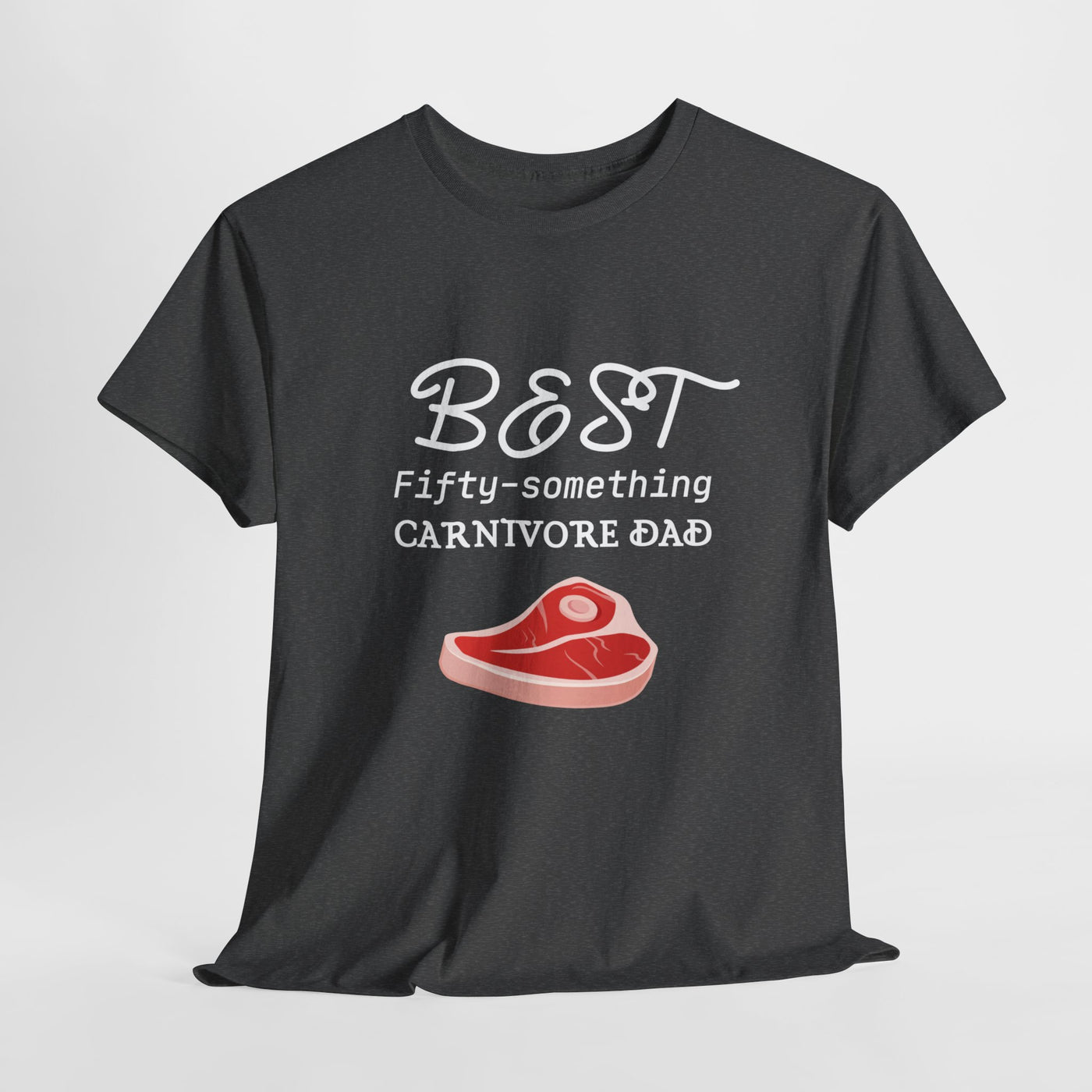 PRIME DAD FIFTY-SOMETHING CARNIVORE Heavy Cotton Tee