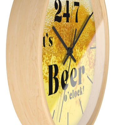 24/7 IT's BEER TIME Wall Clock