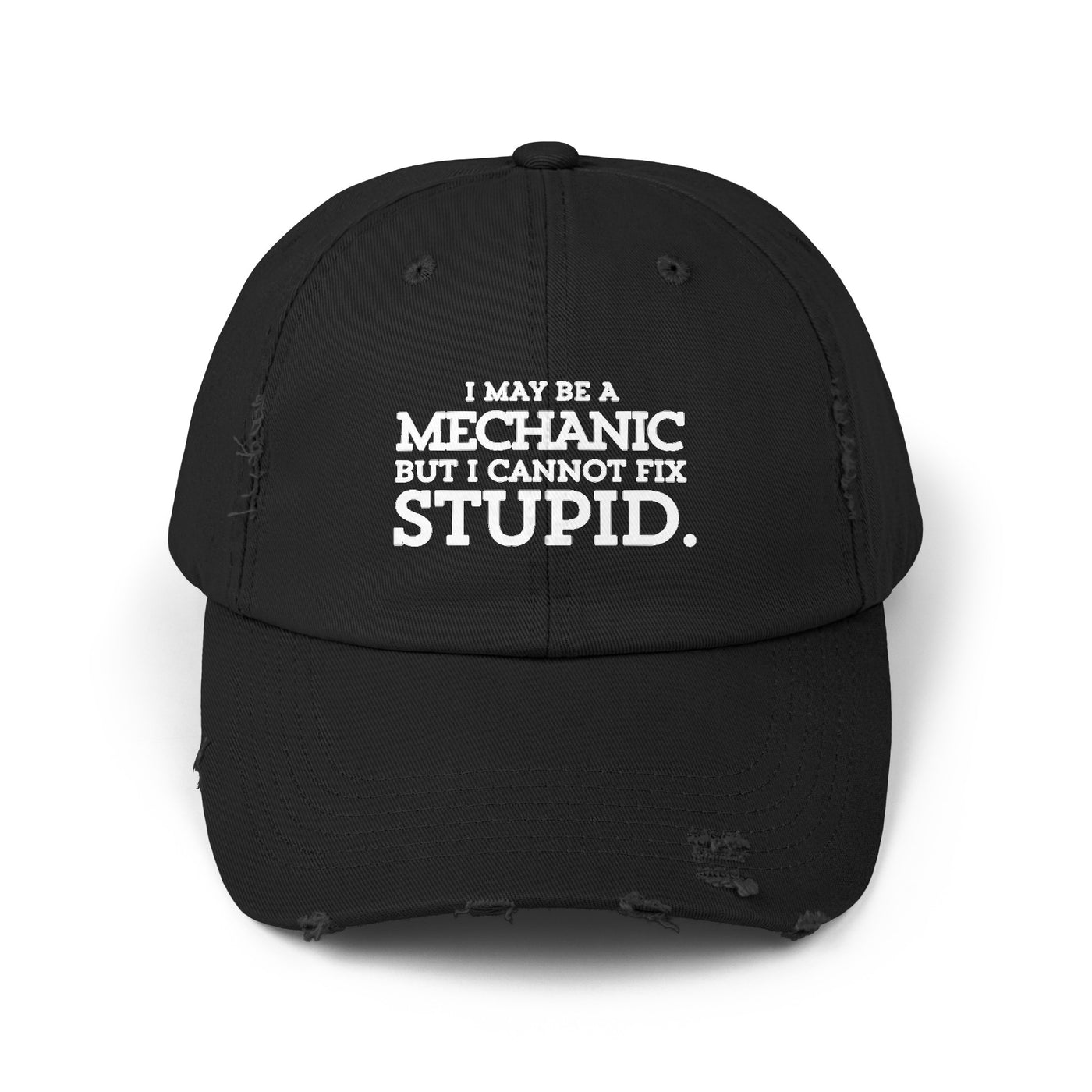 MECHANIC'S WISDOM Distressed Cap
