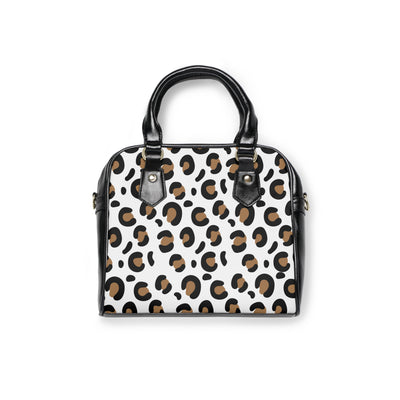 WHITE LEOPARD Shoulder Handbag
