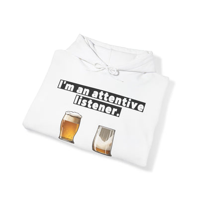 ATTENTIVE LISTENER Unisex Heavy Blend™ Hooded Sweatshirt