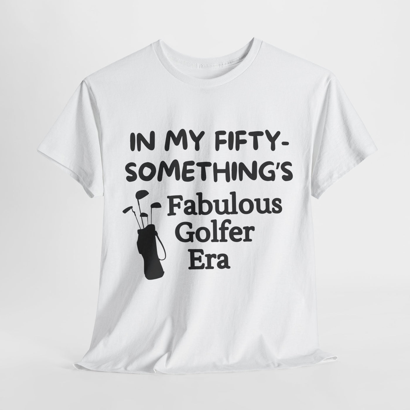 GOLDEN GOLFING YEARS Unisex Heavy Cotton Tee