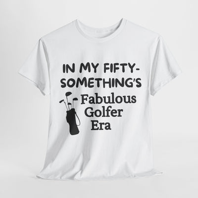 GOLDEN GOLFING YEARS Unisex Heavy Cotton Tee