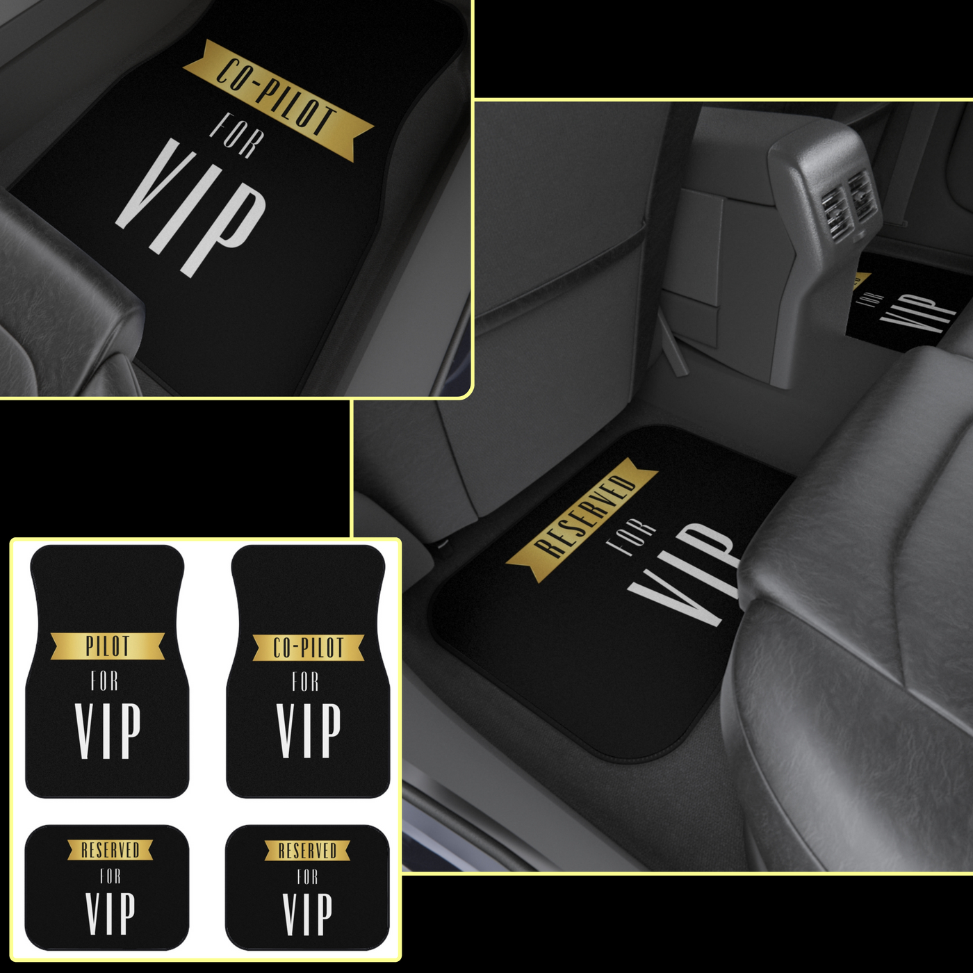 VIP DRIVING EXPERIENCE Car Mats (Set of 4)