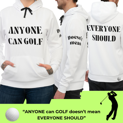 GOLF VIBES White Unisex Athletic Hoodie (AOP)