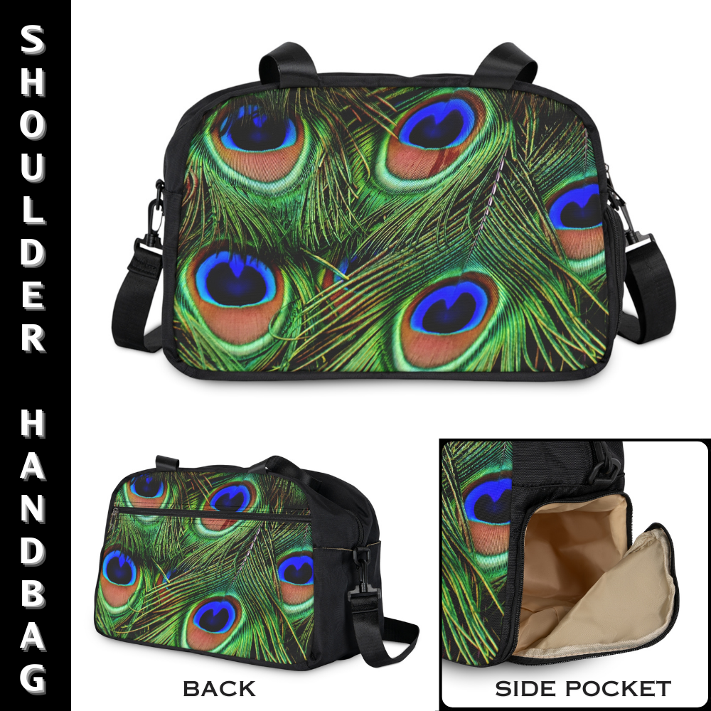 PEACOCK FEATHER Shoulder Handbag