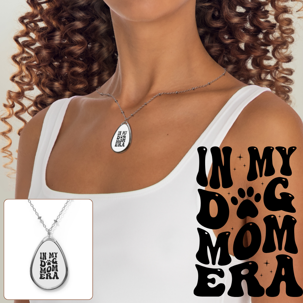 DOG MOM ERA Oval Necklace
