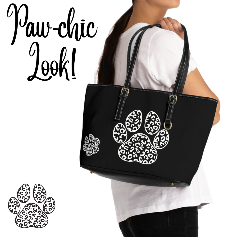 PAWSITIVELY CHIC PU Leather Shoulder Bag