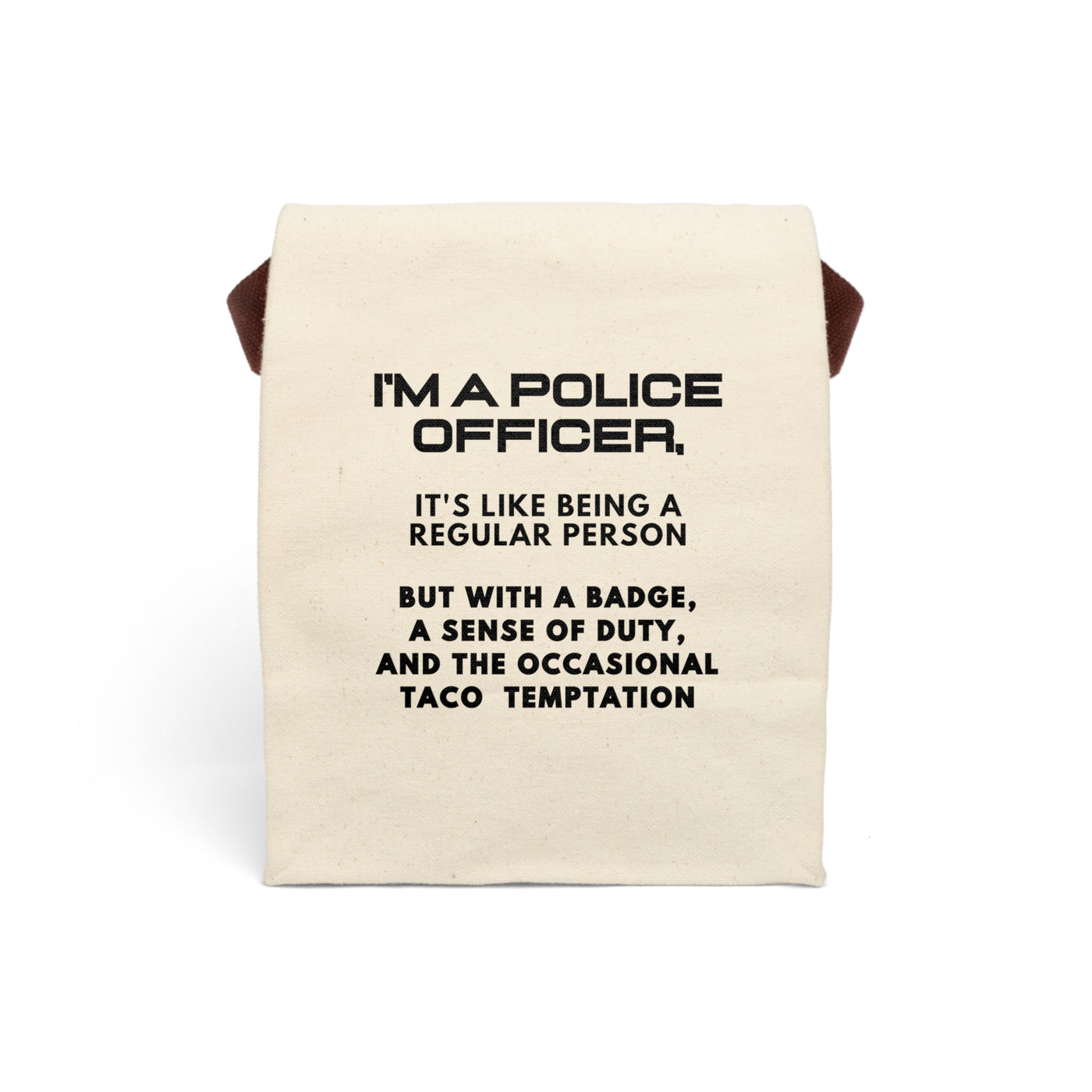 DUTY & TACOS Canvas Lunch Bag With Strap