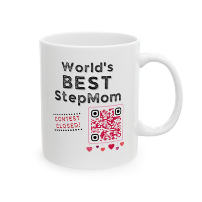 HEARTFELT STEPMOM APPRECIATION Ceramic Mug, 11oz with Bonus message for her!