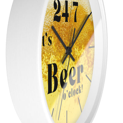 24/7 IT's BEER TIME Wall Clock