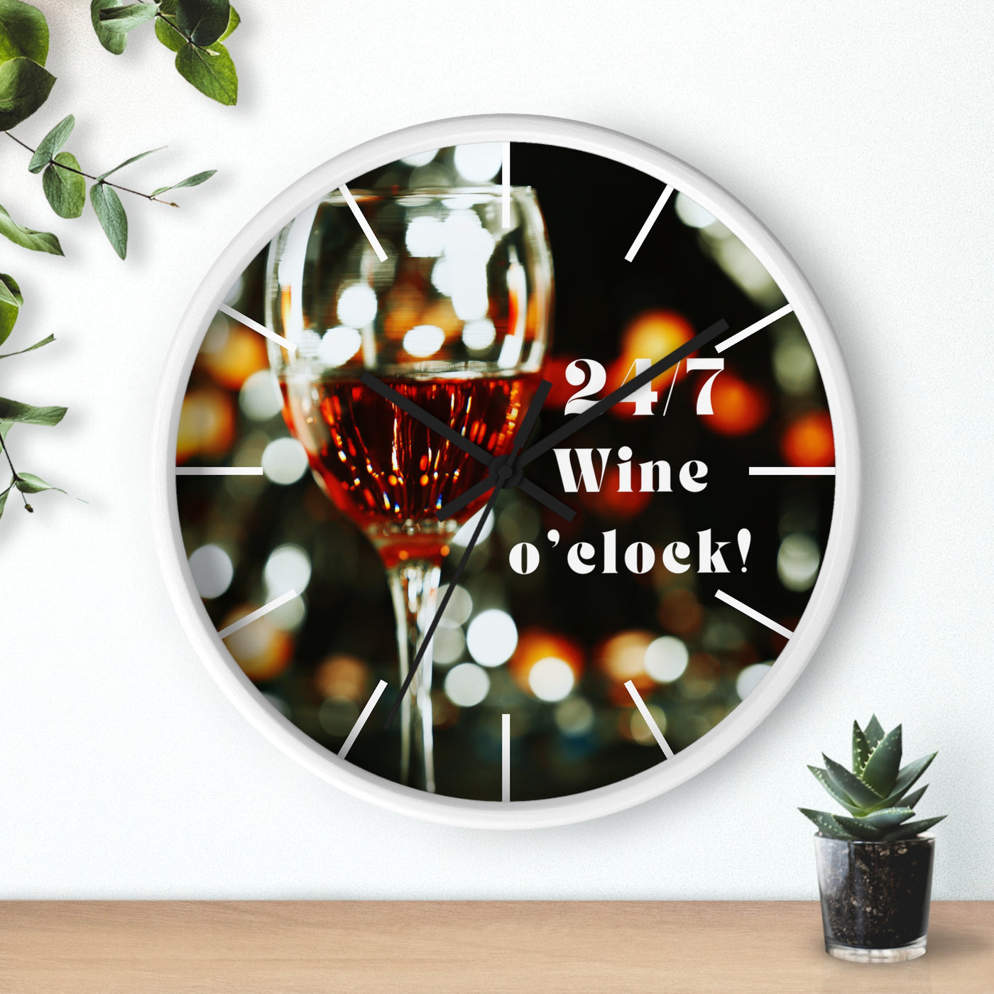 24/7 WINE TIME Wall Clock