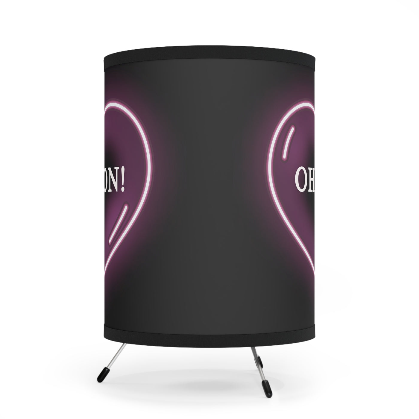 Heartfelt Embrace Tripod Lamp with High-Res Printed Shade, US\CA plug