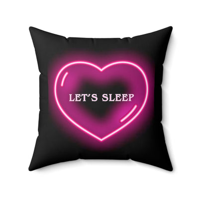 Love Mood Fantasy LOVE or KISS Spun Polyester Square Pillow
