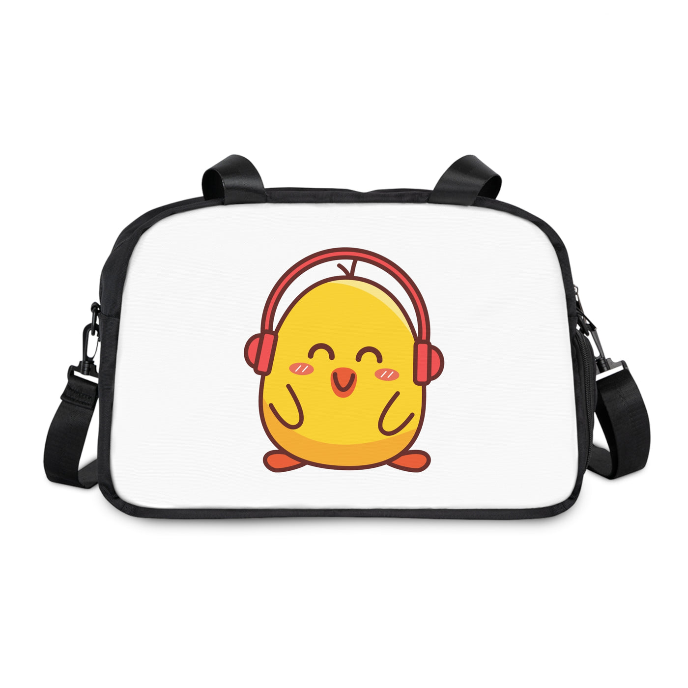 YELLOW CHICK WITH HEADPHONES Shoulder Handbag