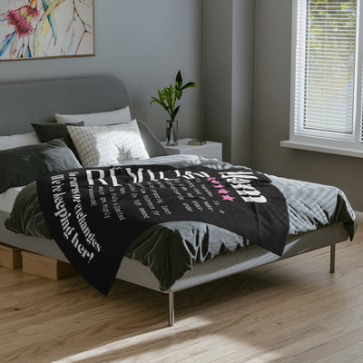 LIMITED EDITION GEM MOM Velveteen Microfiber Blanket