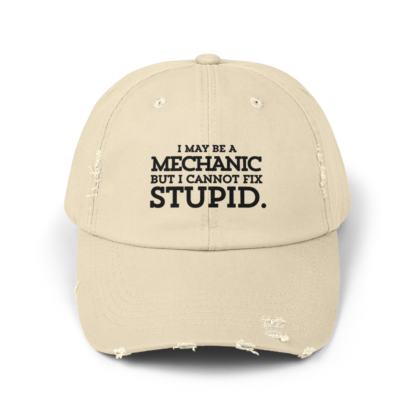 MECHANIC'S WISDOM Distressed Cap