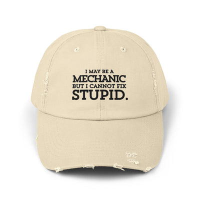 MECHANIC'S WISDOM Distressed Cap