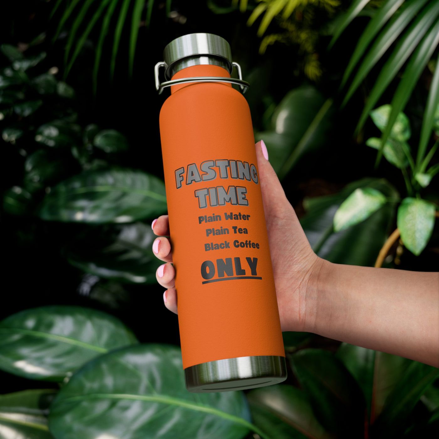 INTERMITTENT FASTING REMINDER Copper Vacuum Insulated Bottle, 22oz