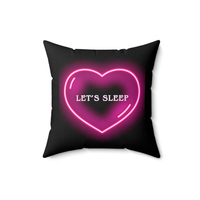 Love Mood Fantasy LOVE or KISS Spun Polyester Square Pillow