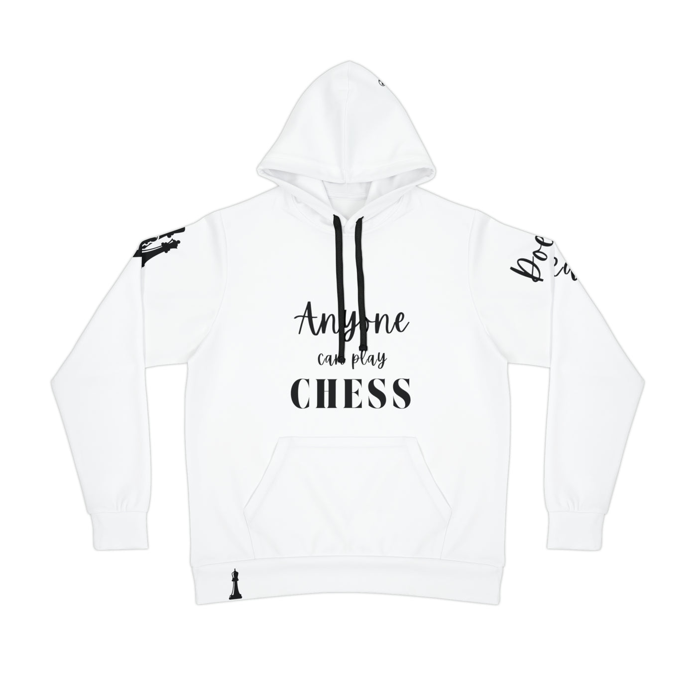 CHESS VIBES White Unisex Athletic Hoodie (AOP)