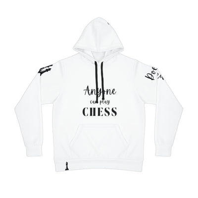 CHESS VIBES White Unisex Athletic Hoodie (AOP)