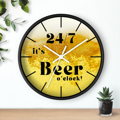 24/7 IT's BEER TIME Wall Clock