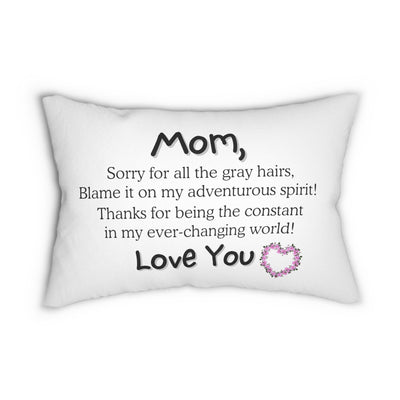 ADVENTUROUS SPIRIT Spun Polyester Lumbar Pillow 20"x14"