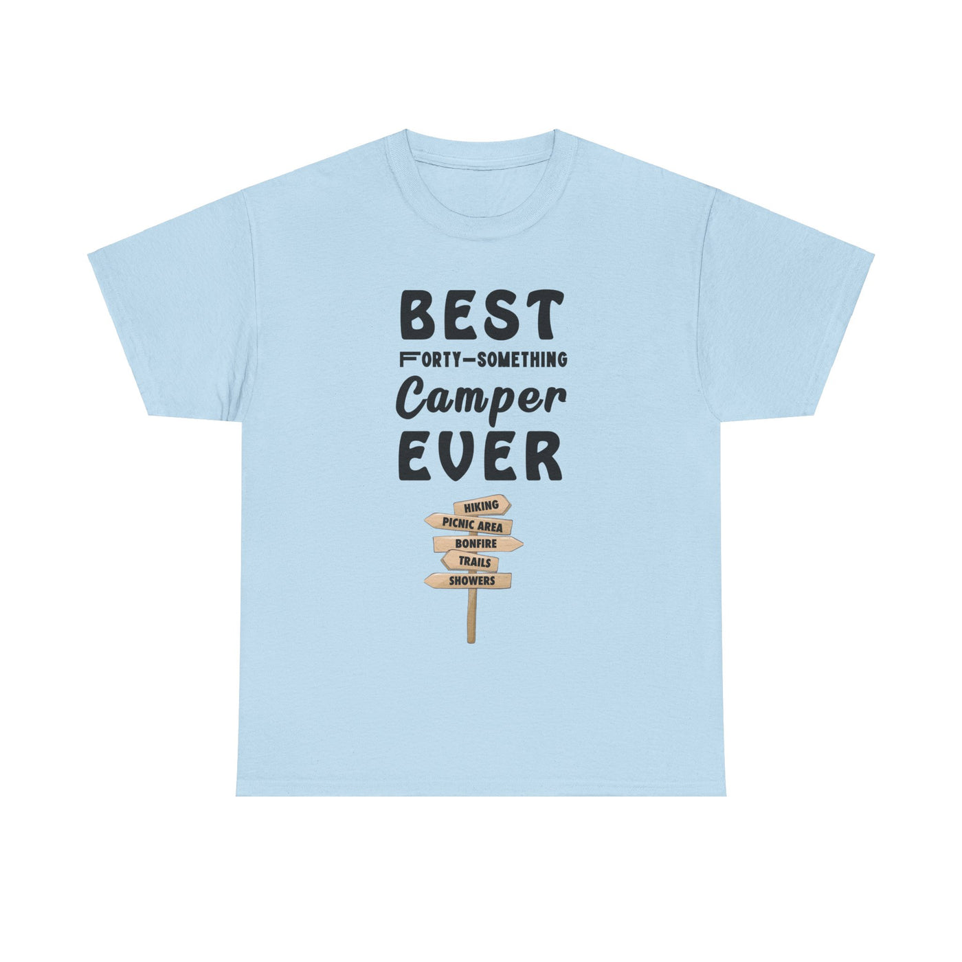 FORTY-SOMETHING CAMPER CHAMPION Unisex Heavy Cotton Tee