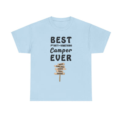 FORTY-SOMETHING CAMPER CHAMPION Unisex Heavy Cotton Tee