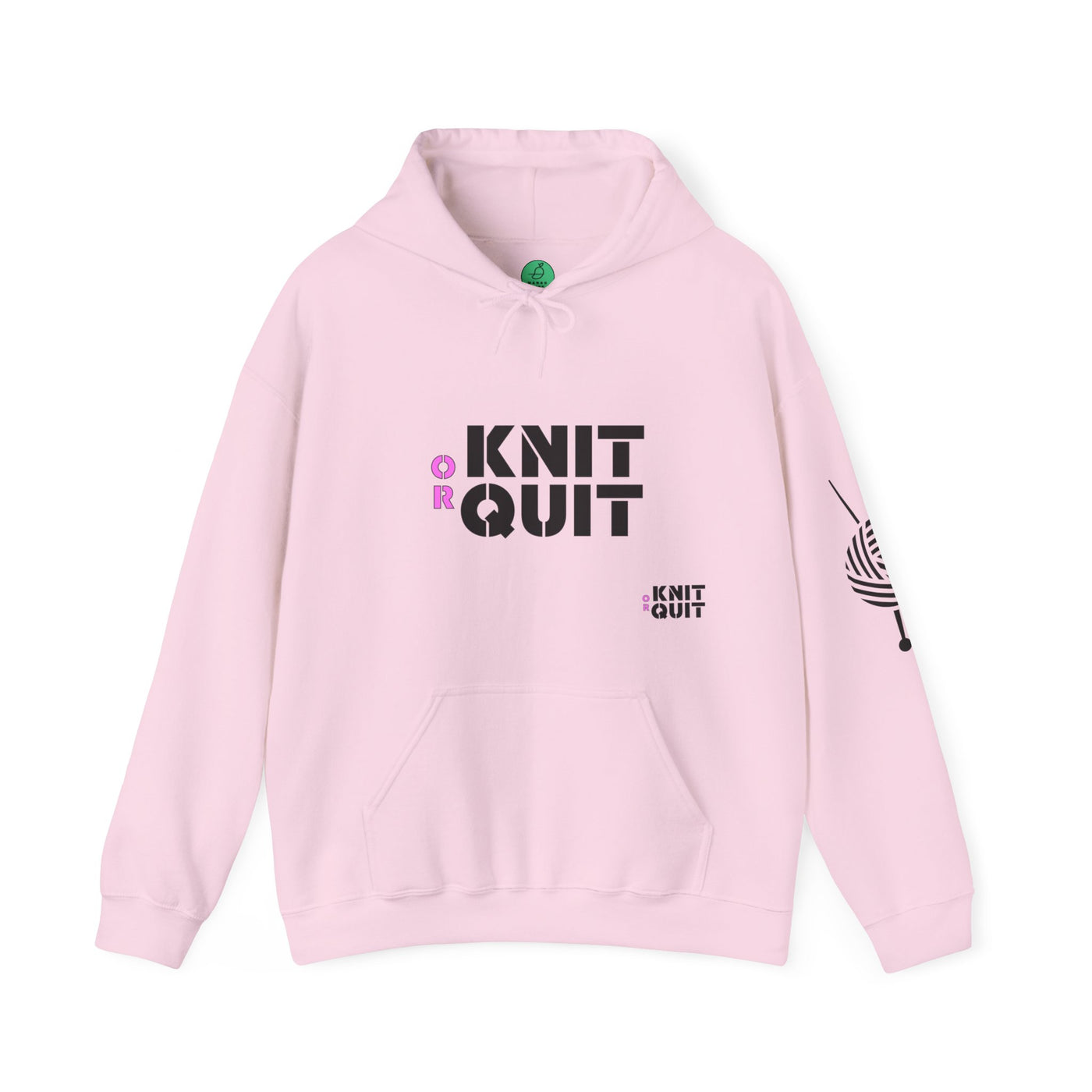 KNIT OR QUIT Unisex Heavy Blend™ Hooded Sweatshirt