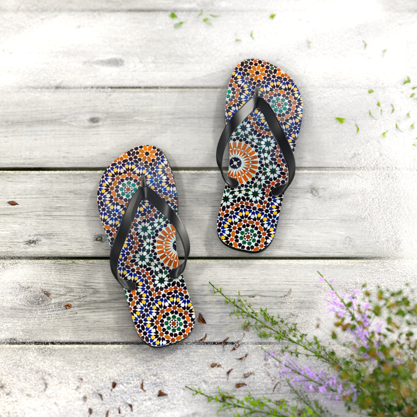 MOROCCAN MOZAIC Unisex Flip Flops