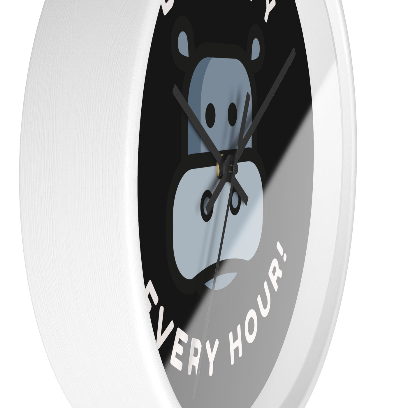 HIPPO HAPPINESS Wall Clock