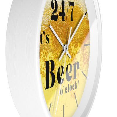24/7 IT's BEER TIME Wall Clock