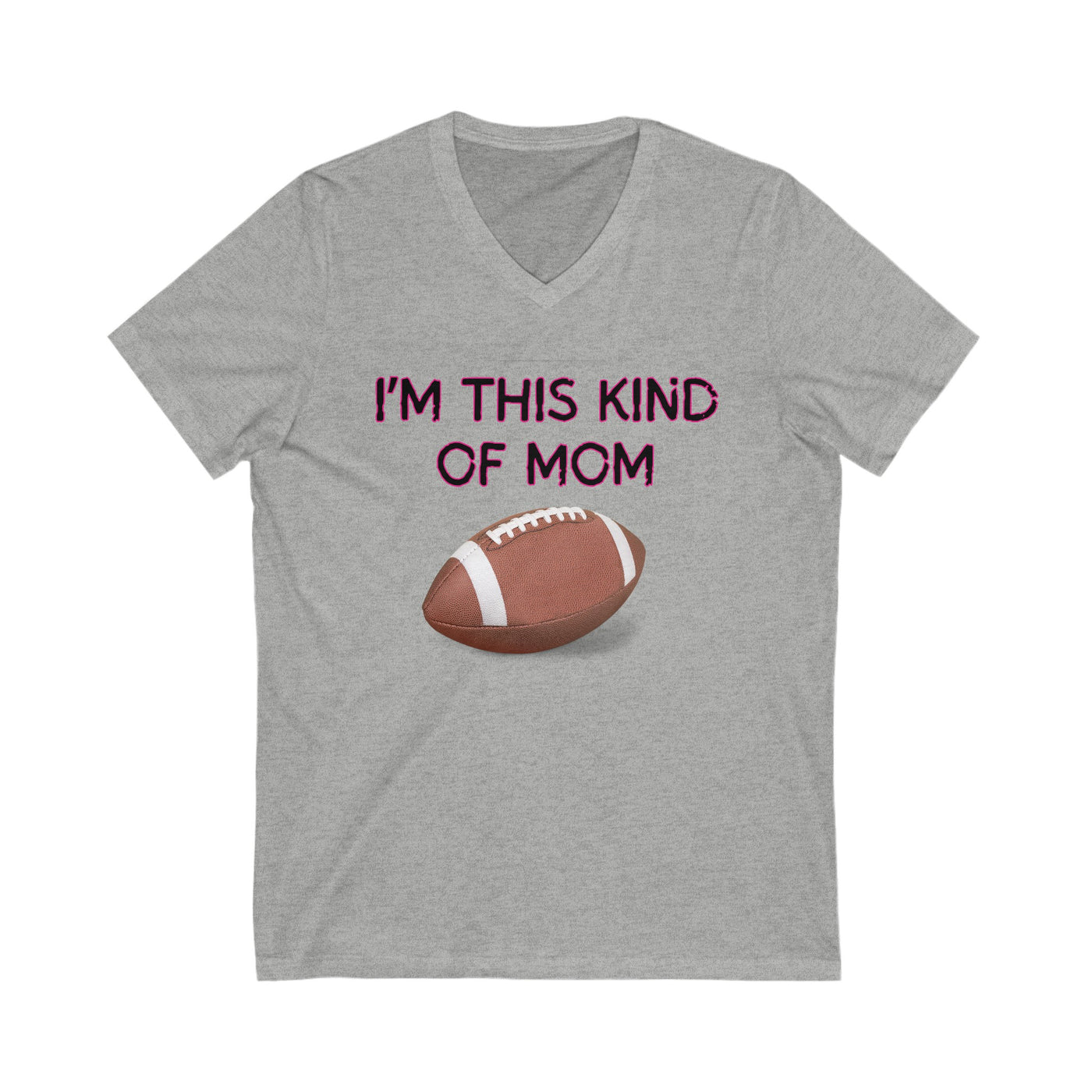 I'M THIS KIND OF MOM Jersey Short Sleeve V-Neck Tee