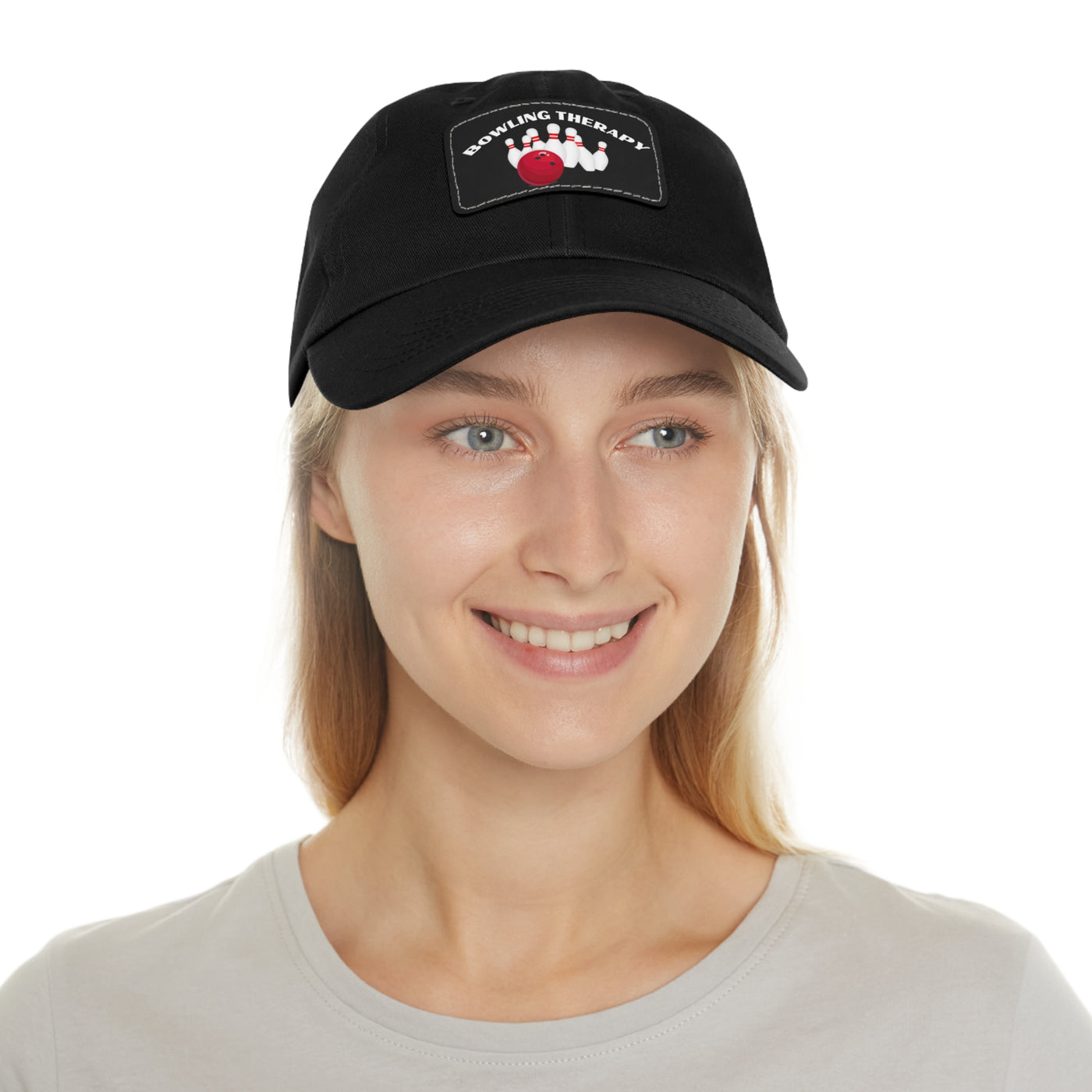 BOWLING THERAPY cap with Leather Patch