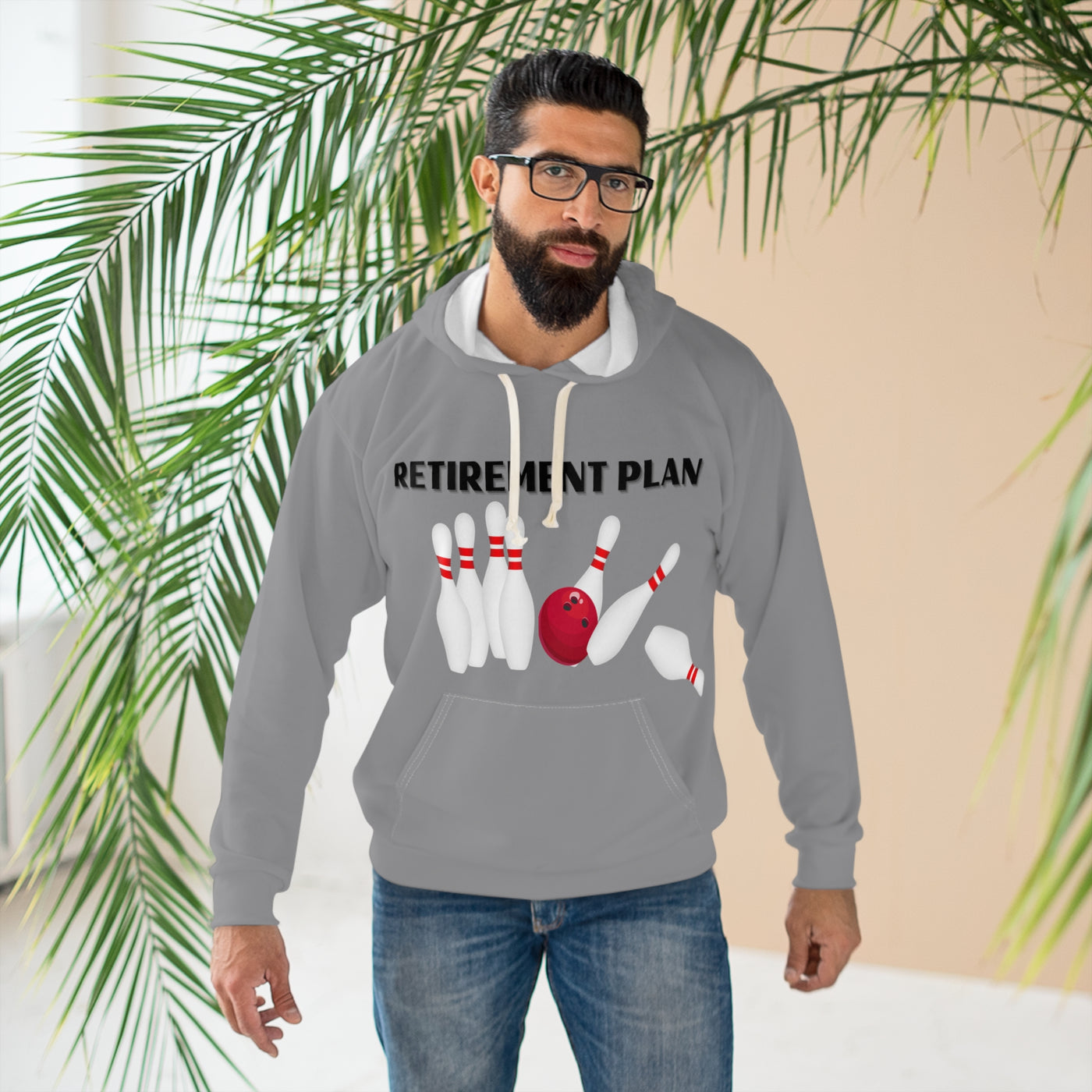RETIREMENT PLAN BOWLING Unisex Pullover Hoodie