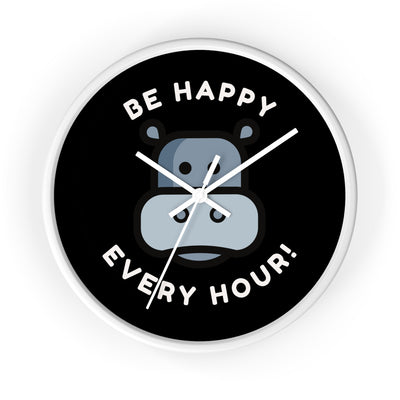 HIPPO HAPPINESS Wall Clock