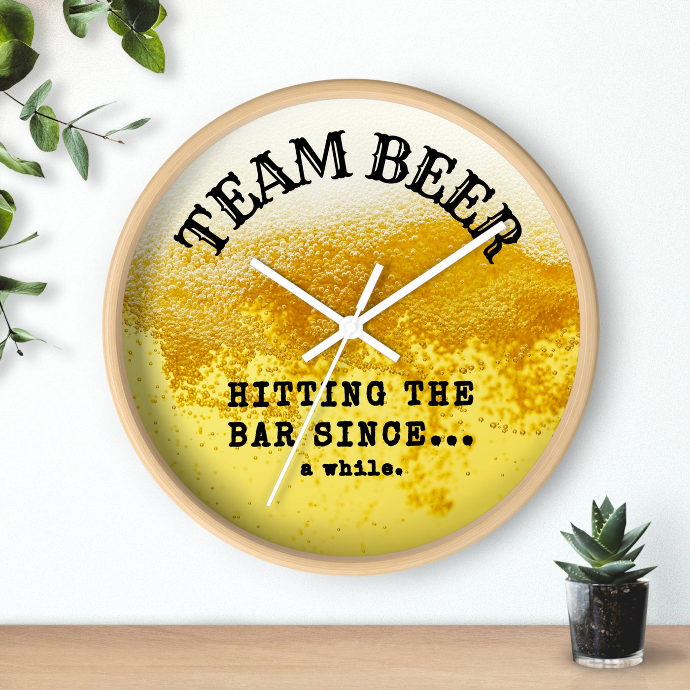 TEAM BEER Wall Clock