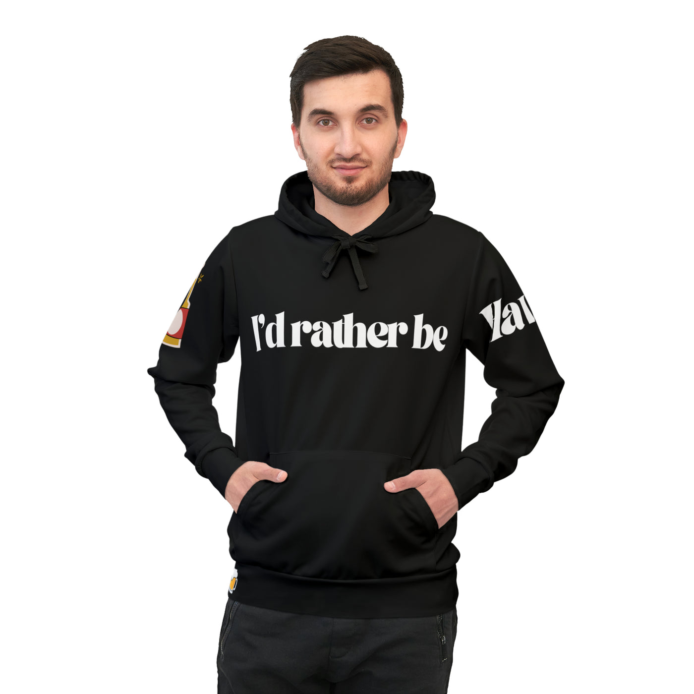 BEER VIBES Unisex Athletic Hoodie (AOP)