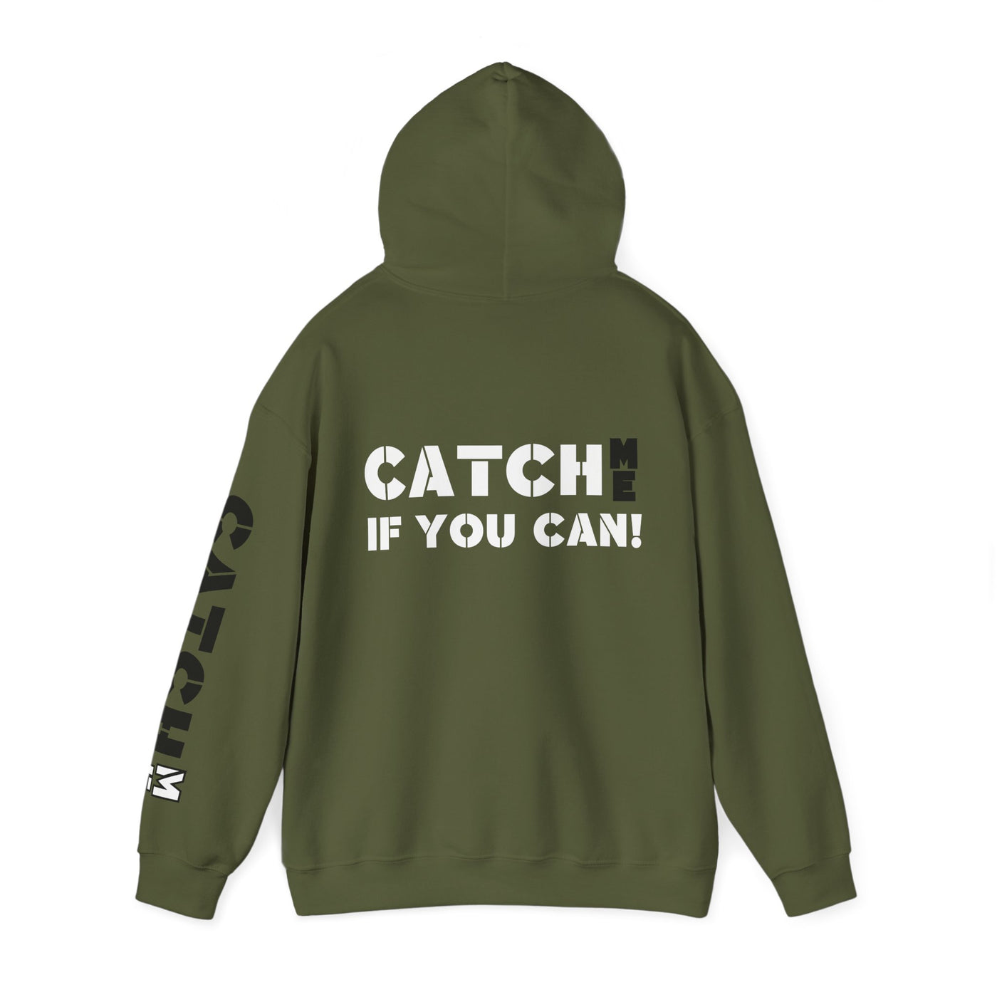 YES I RUN LIKE A GIRL. CATCH ME IF YOU CAN Unisex Heavy Blend™ Hooded Sweatshirt