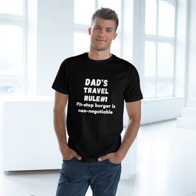 BURGER DAD'S TRAVEL RULE Unisex Deluxe T-shirt