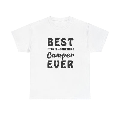 FORTY-SOMETHING CAMPER CHAMPION Unisex Heavy Cotton Tee