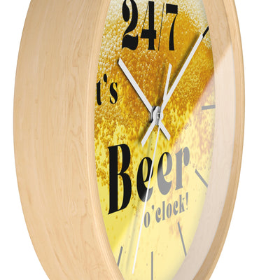 24/7 IT's BEER TIME Wall Clock