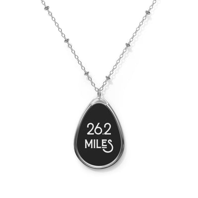 26.2 MILES Oval Necklace