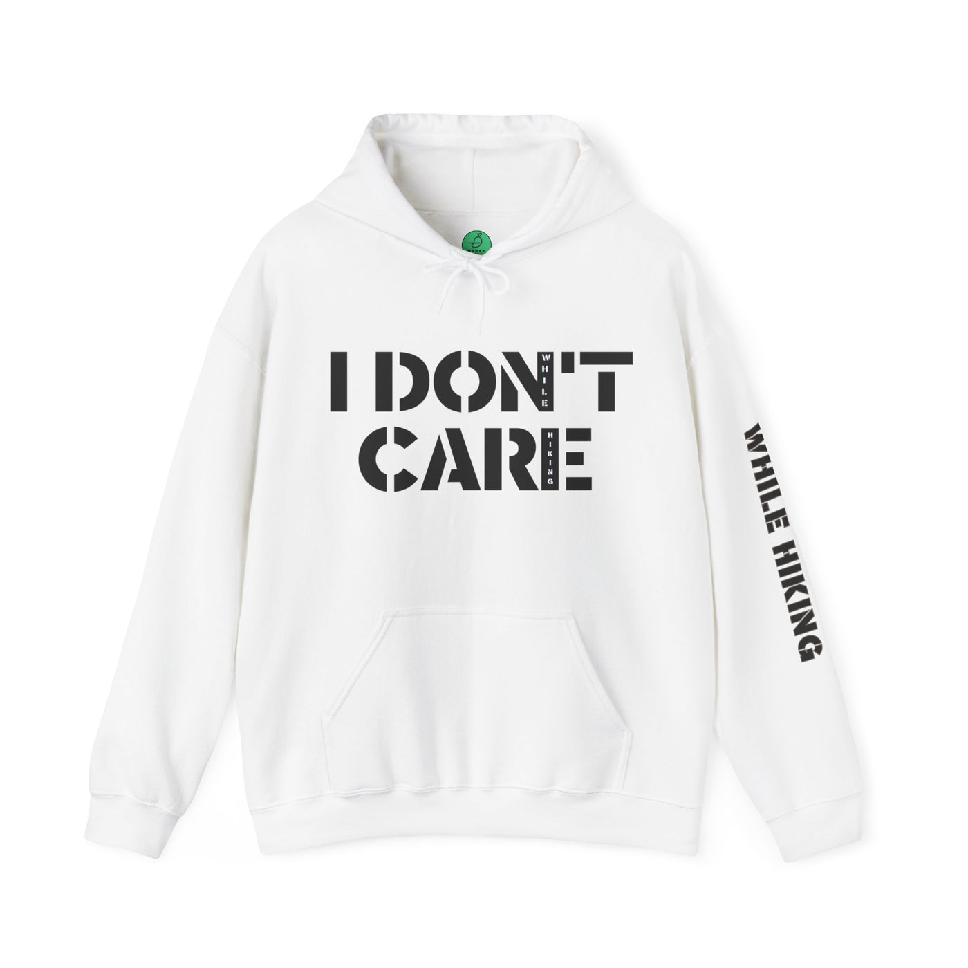 I DON'T CARE WHILE HIKING Unisex Heavy Blend™ Hooded Sweatshirt