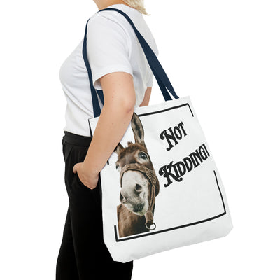 NOT KIDDING DONKEY Tote Bag (AOP)